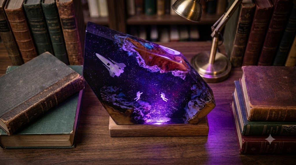 Lampe Astronautes en Chute Libre