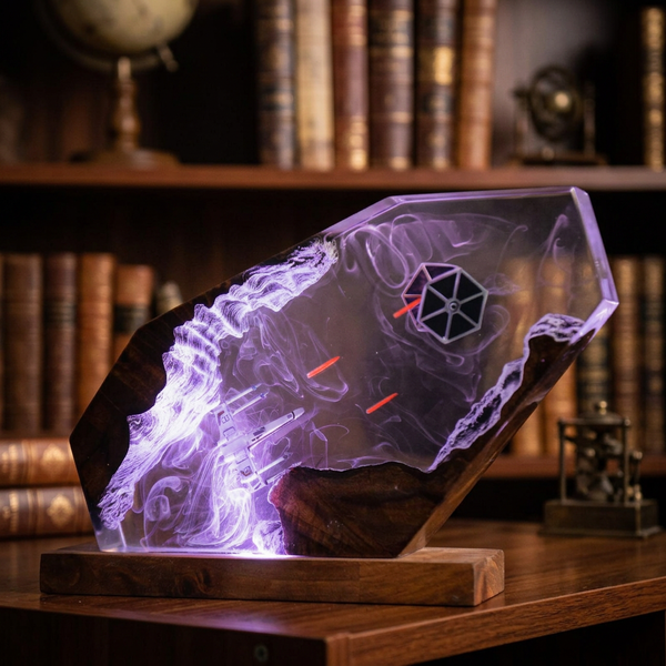 Lampe Chasseurs Spatiaux en Duel