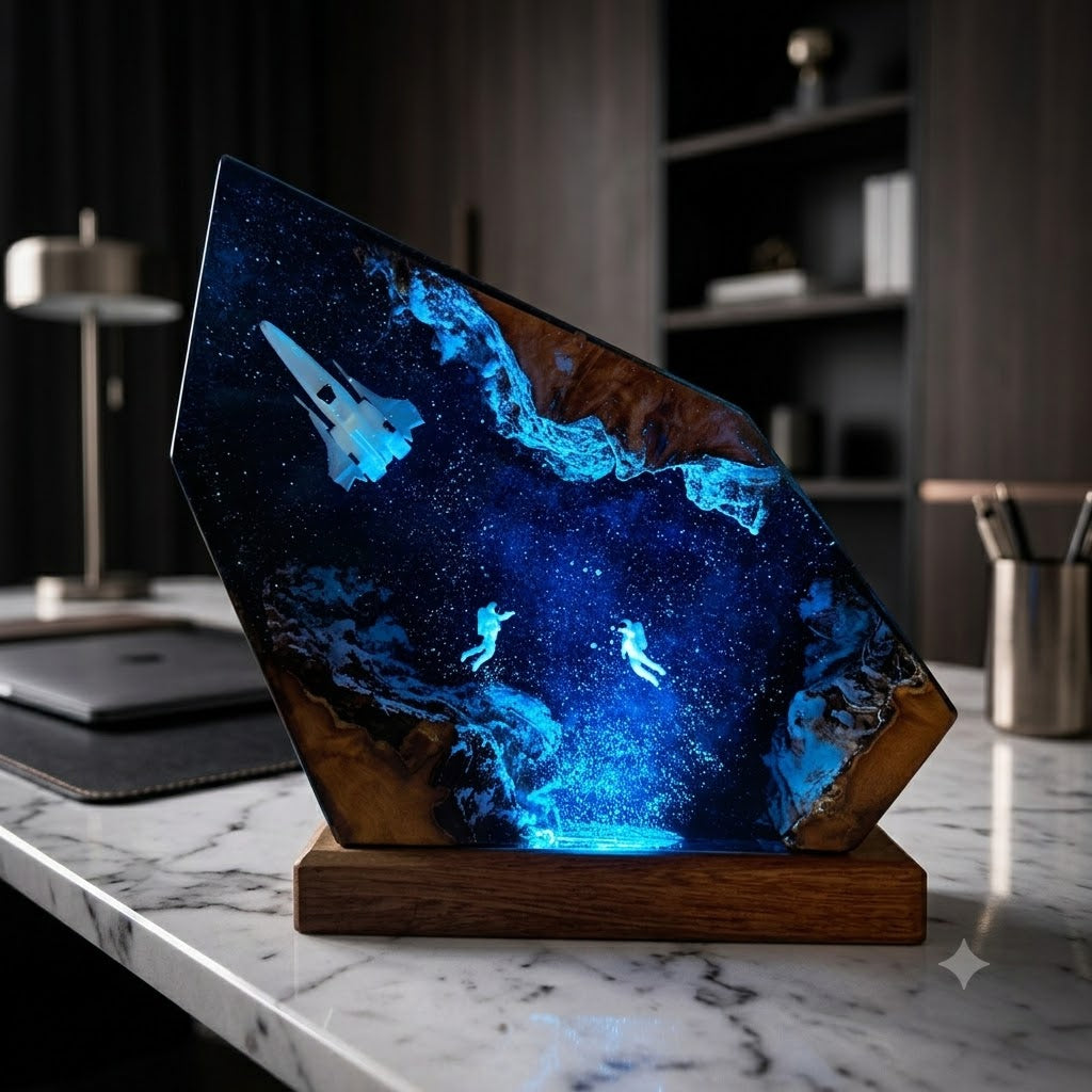 Lampe Astronautes en Chute Libre