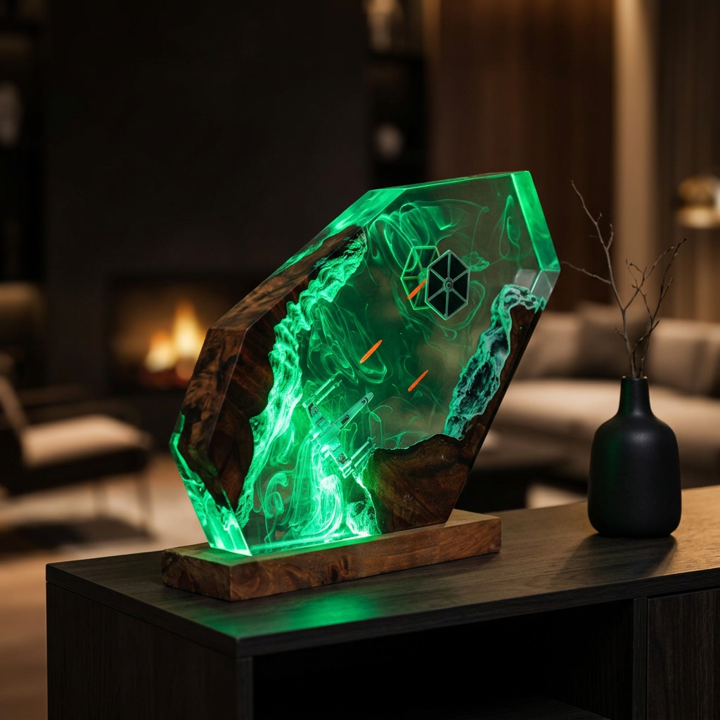 Lampe Chasseurs Spatiaux en Duel