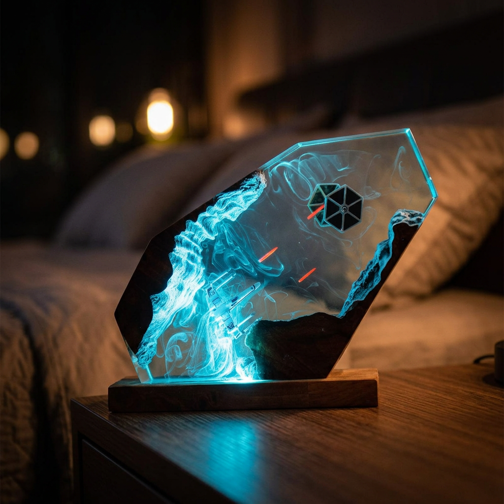 Lampe Chasseurs Spatiaux en Duel