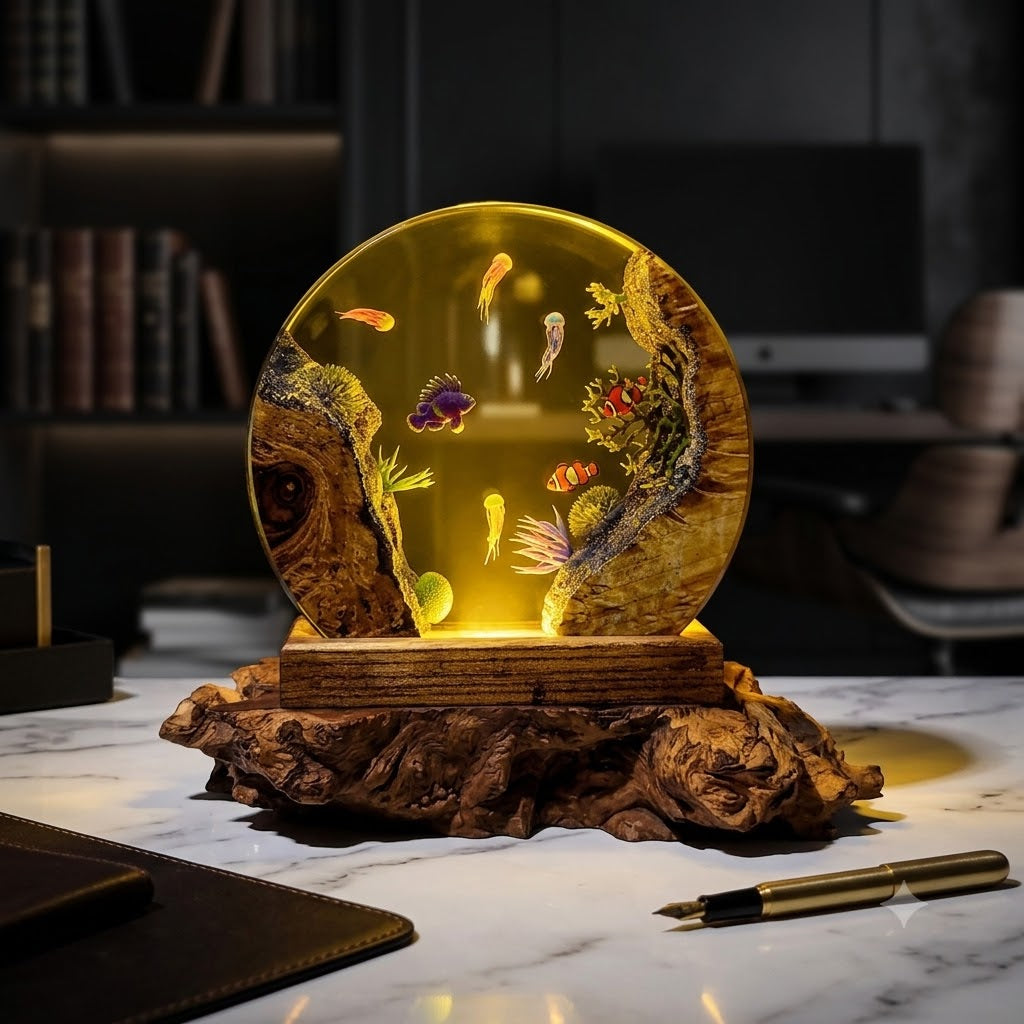 Lampe Méduses et Poissons Clowns Image principale du produit