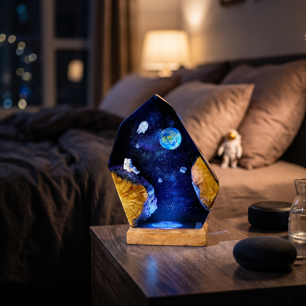 Lampe Astronaute et Vaisseau Spatial