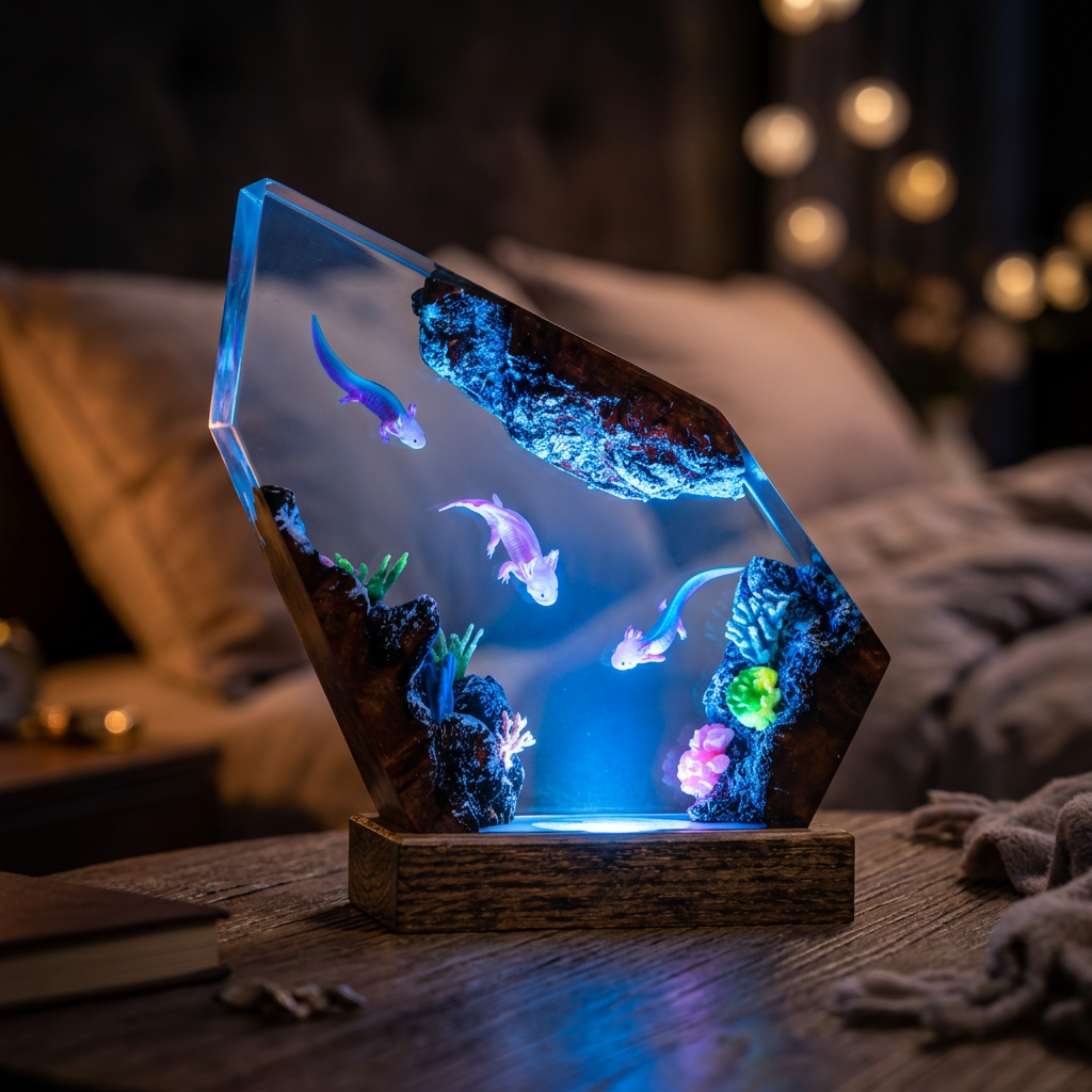 Lampe Trois Axolotls Image secondaire du produit