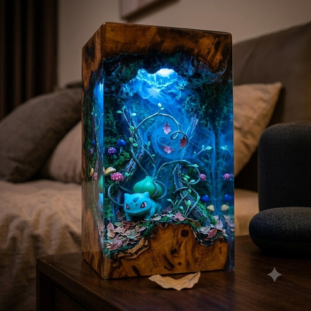 Lampe Reptile Vert de la Forêt