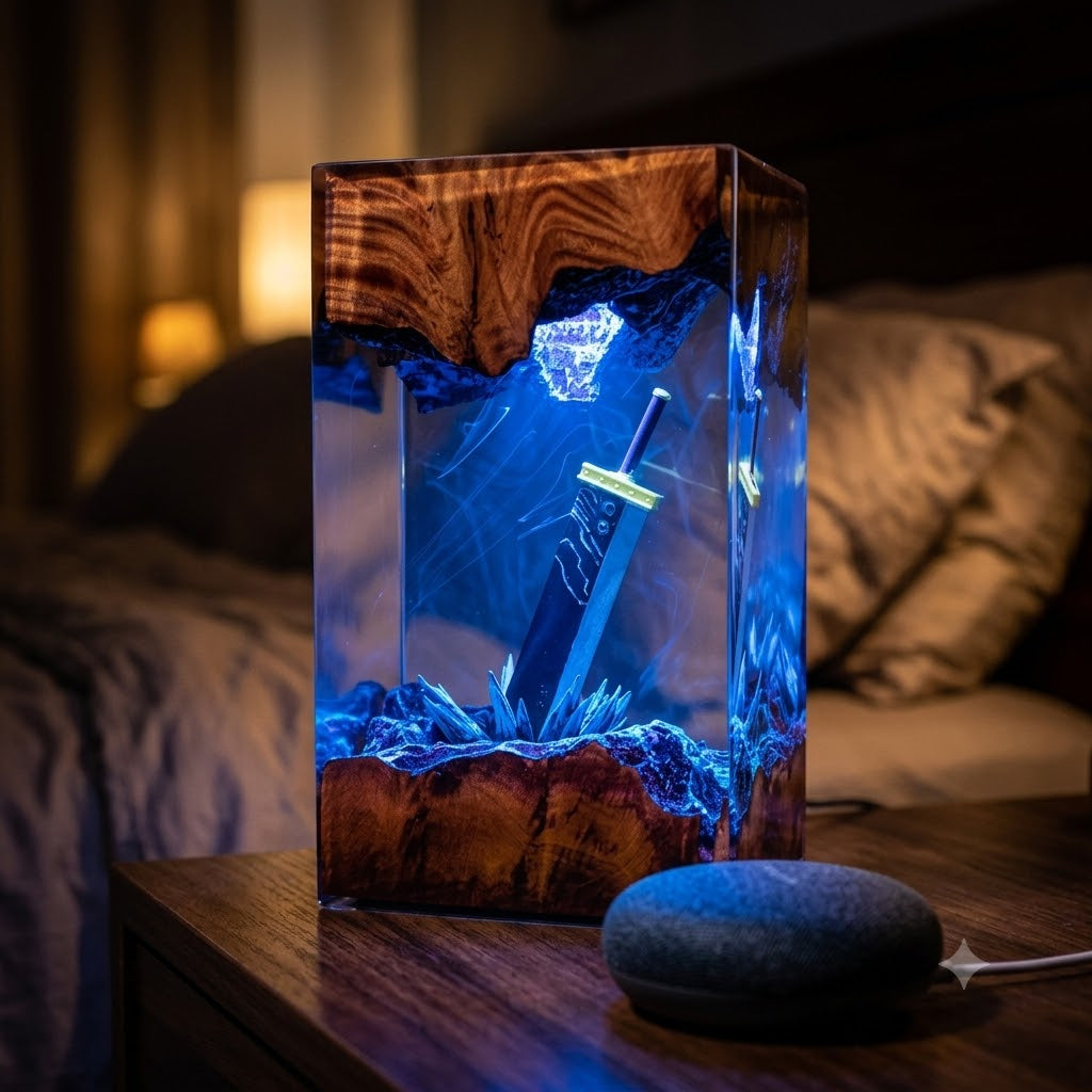 Lampe Épée Dorée Buster Sword
