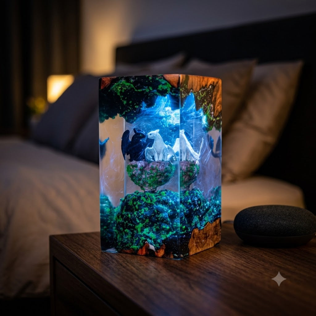 Lampe Dragons Furie Eclair et Furie Nocturne