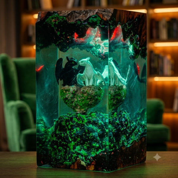 Lampe Dragons Furie Eclair et Furie Nocturne