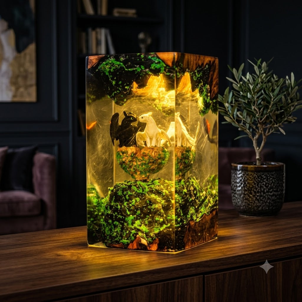 Lampe Dragons Furie Eclair et Furie Nocturne