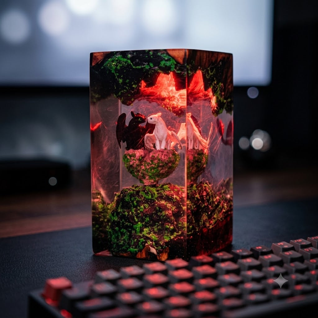 Lampe Dragons Furie Eclair et Furie Nocturne