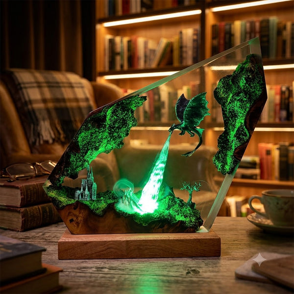 Lampe Dragon Noir Fury Nocturne