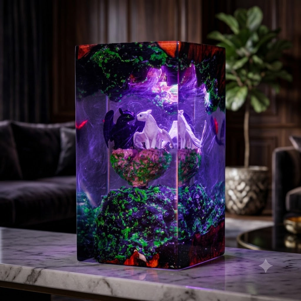 Lampe Dragons Furie Eclair et Furie Nocturne