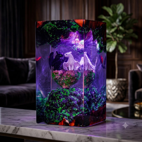 Lampe Dragons Furie Eclair et Furie Nocturne