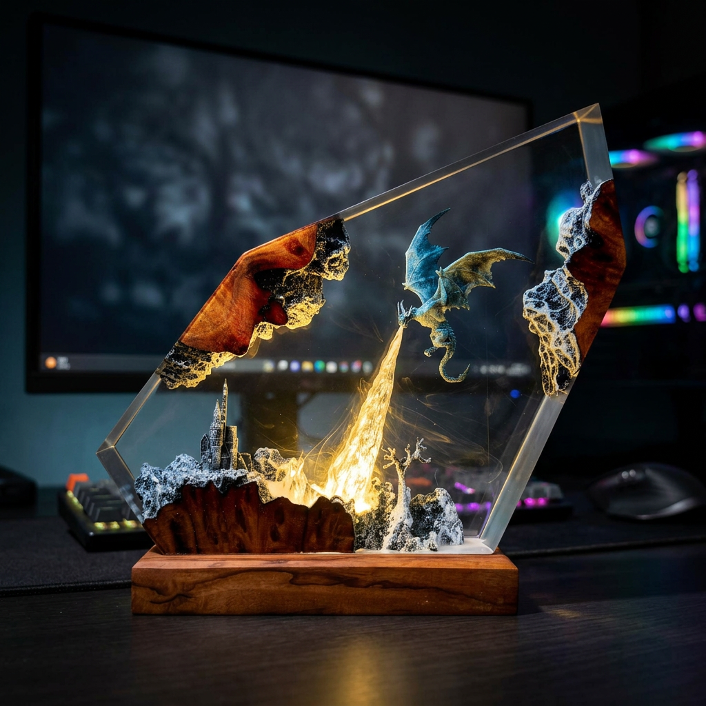 Lampe Le Dragon de Glace