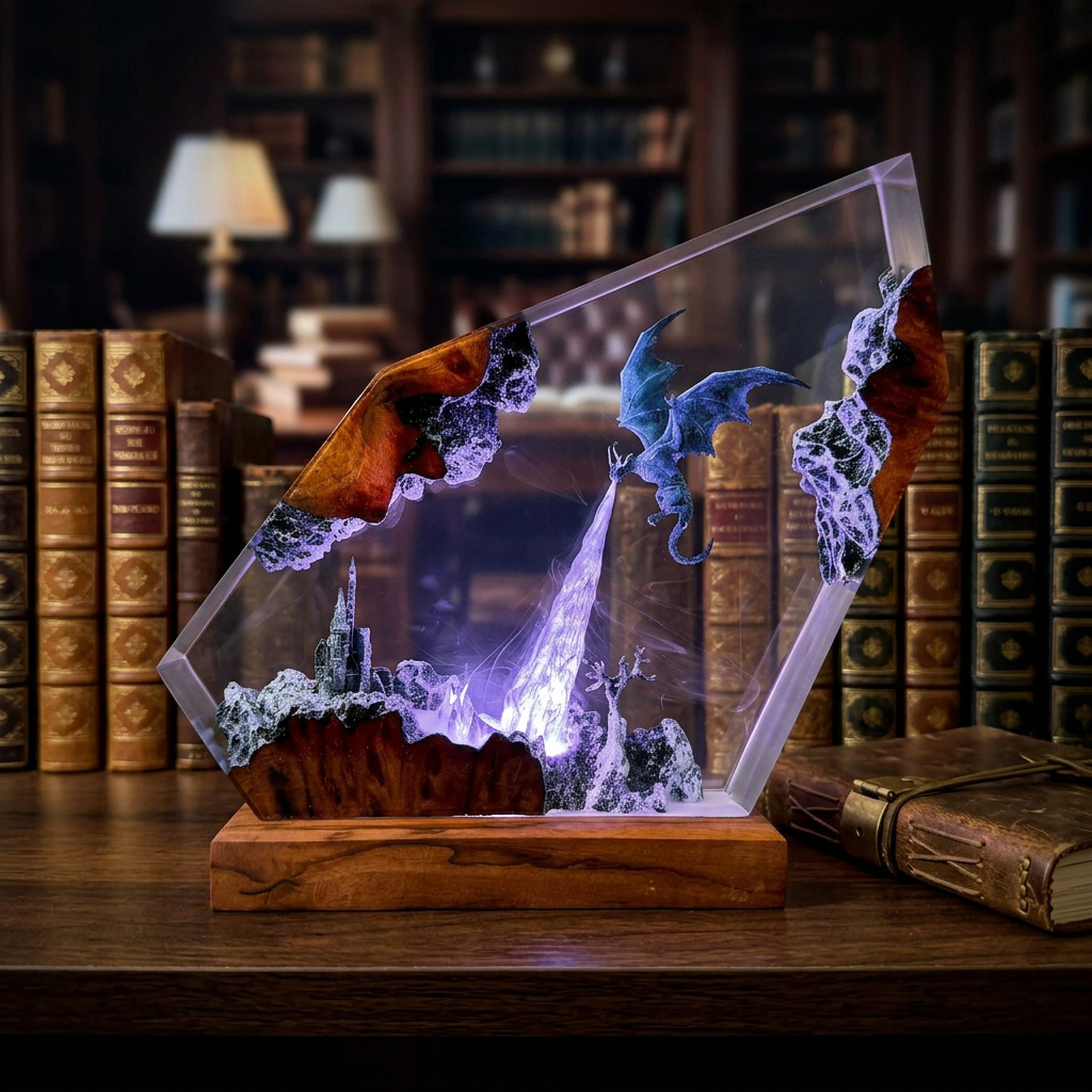 Lampe Le Dragon de Glace