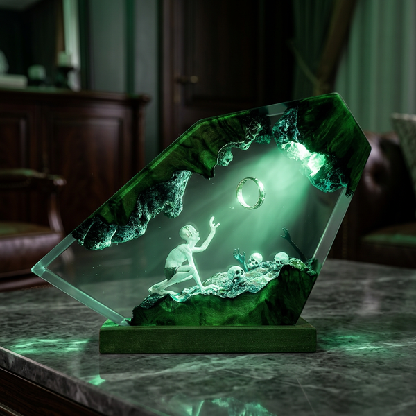 Lampe Créature et Anneau Doré