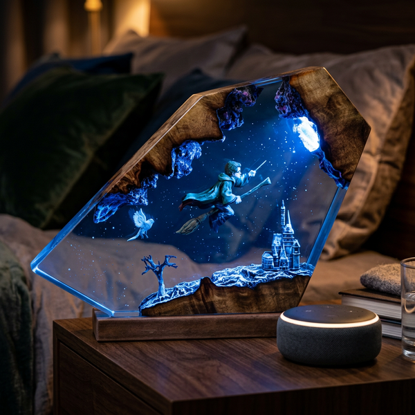 Lampe Jeune Sorcier en Vol