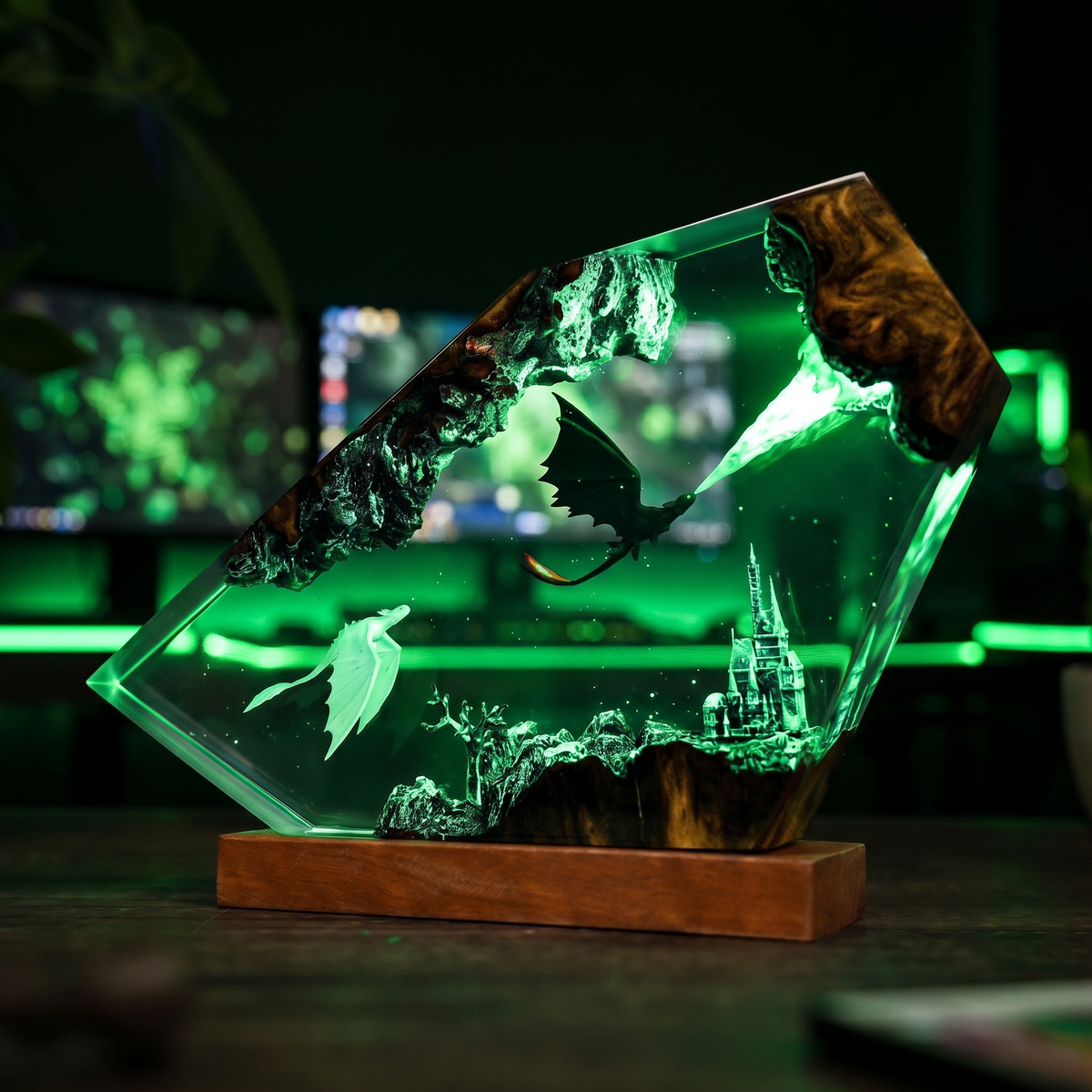Lampe Dragon Furie Nocturne et Furie Eclair