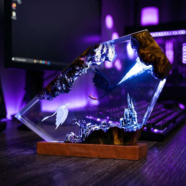 Lampe Dragon Furie Nocturne et Furie Eclair