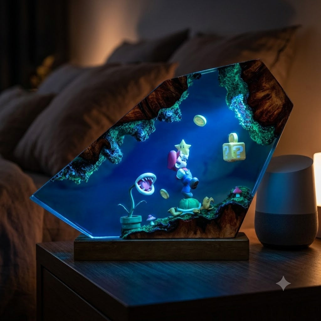 Lampe Duo Plombier et Plante Carnivore
