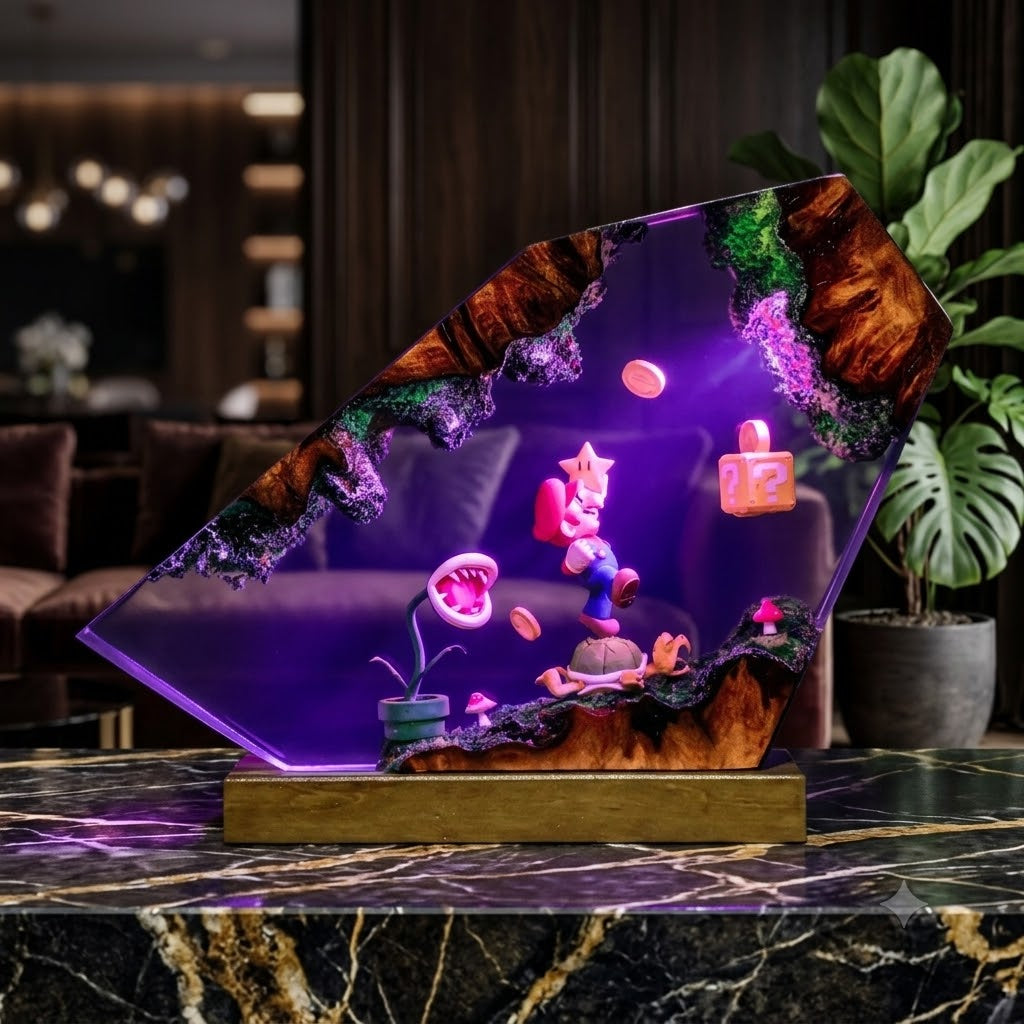 Lampe Duo Plombier et Plante Carnivore
