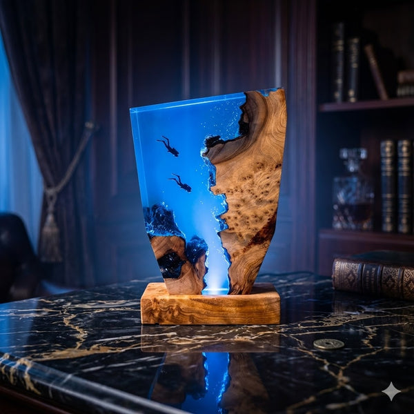 Lampe Deux Plongeurs en Exploration