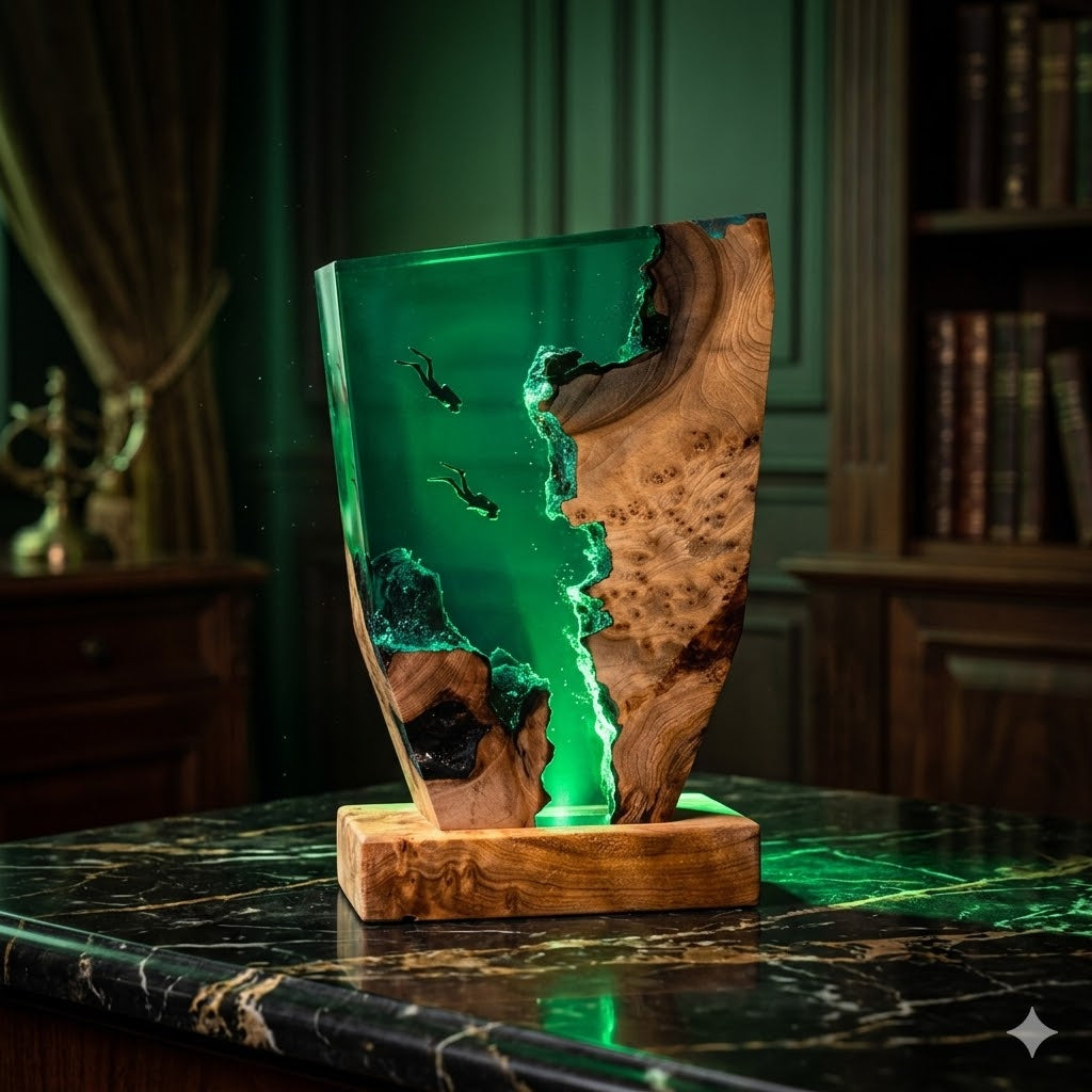 Lampe Deux Plongeurs en Exploration